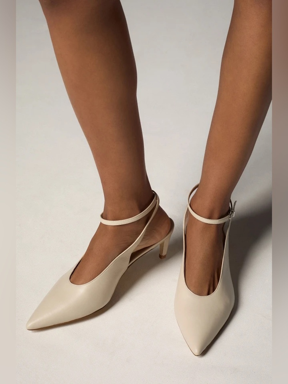 Anthropologie Ankle-Wrap Kitten Heels